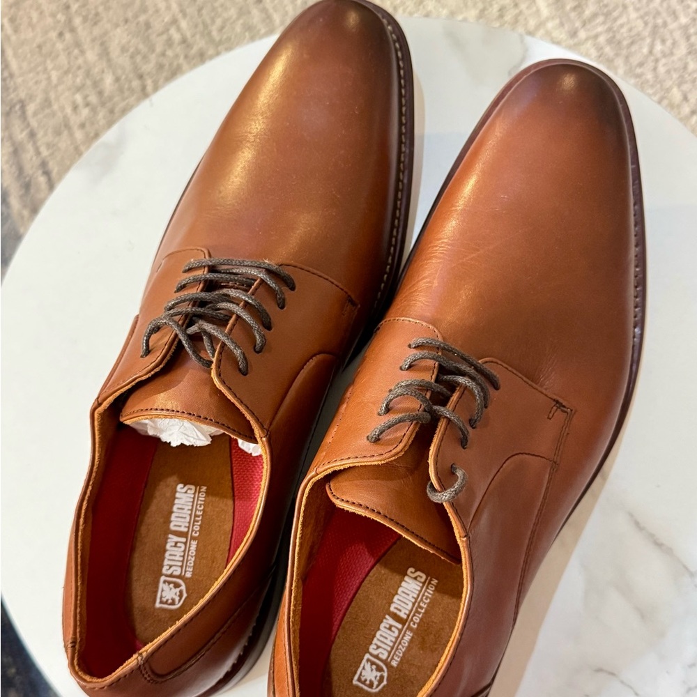 Stacy Adams Men's Tan Leather Oxfords